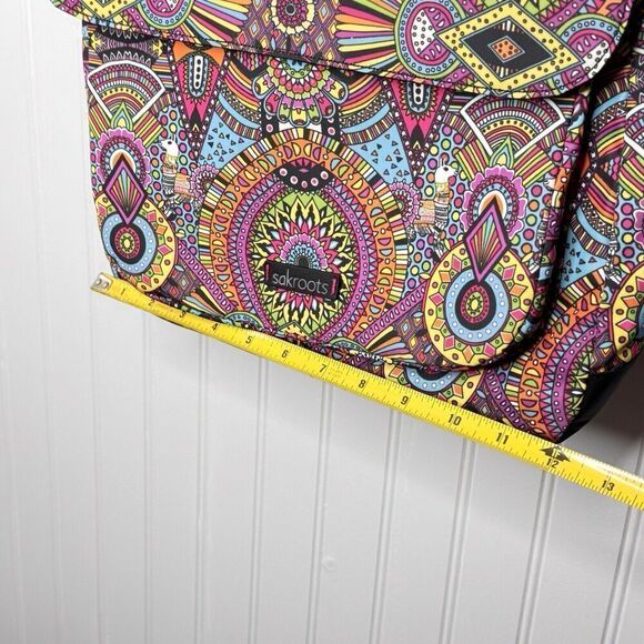 Sakroots Rainbow Wanderlust Twill Loyola Convertible Backpack Purse Shoulder Bag - Picture 11 of 13